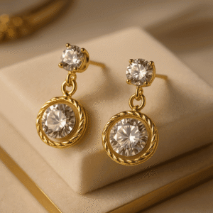 Avniri's Luxury Gold-Plated Korean Drop Earrings for Women & Girls