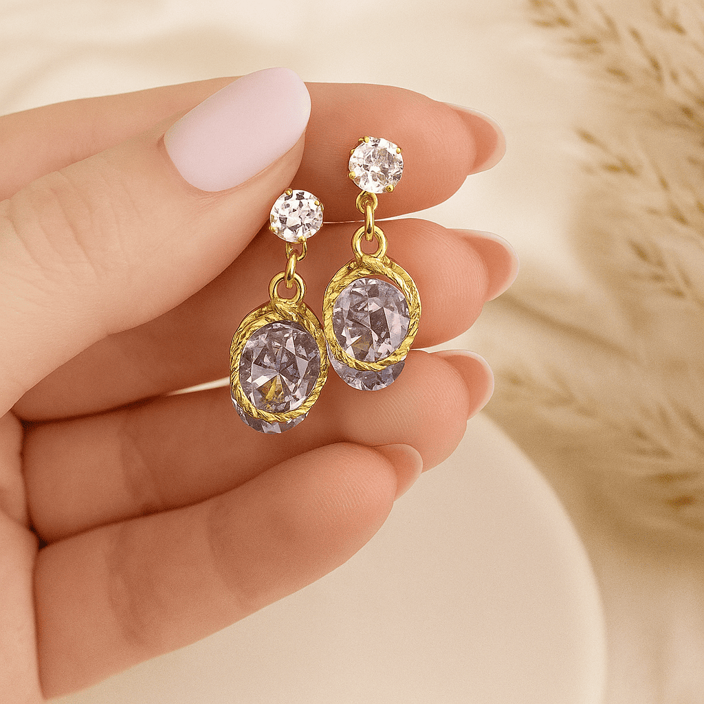 Avniri's Luxury Gold-Plated Korean Drop Earrings for Women & Girls - Image 3