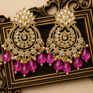 Avniri’s Royal Pink Jhumka Earrings for Women & Girls